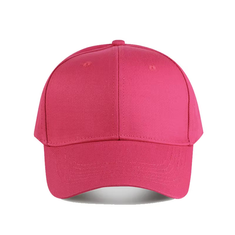 New Custom Logo Embroidery for Unisex Adjustable Baseball Cap Women Casual Solid Color Hip Hop Dad Caps Snapback Dad Adult Hat