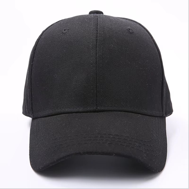 New Custom Logo Embroidery for Unisex Adjustable Baseball Cap Women Casual Solid Color Hip Hop Dad Caps Snapback Dad Adult Hat