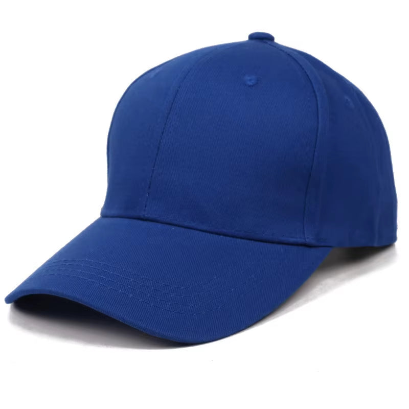 New Custom Logo Embroidery for Unisex Adjustable Baseball Cap Women Casual Solid Color Hip Hop Dad Caps Snapback Dad Adult Hat