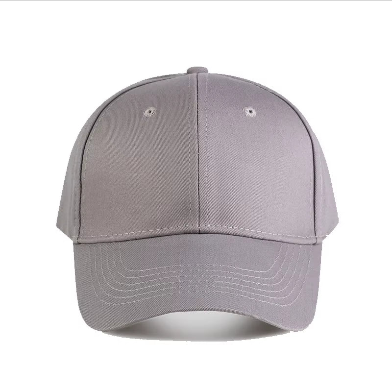 New Custom Logo Embroidery for Unisex Adjustable Baseball Cap Women Casual Solid Color Hip Hop Dad Caps Snapback Dad Adult Hat