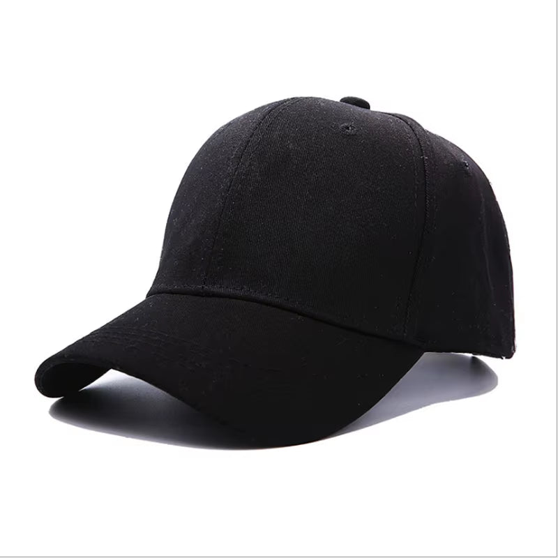 New Custom Logo Embroidery for Unisex Adjustable Baseball Cap Women Casual Solid Color Hip Hop Dad Caps Snapback Dad Adult Hat