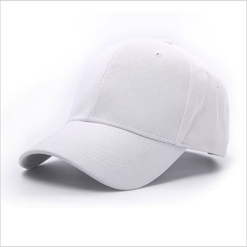 New Custom Logo Embroidery for Unisex Adjustable Baseball Cap Women Casual Solid Color Hip Hop Dad Caps Snapback Dad Adult Hat