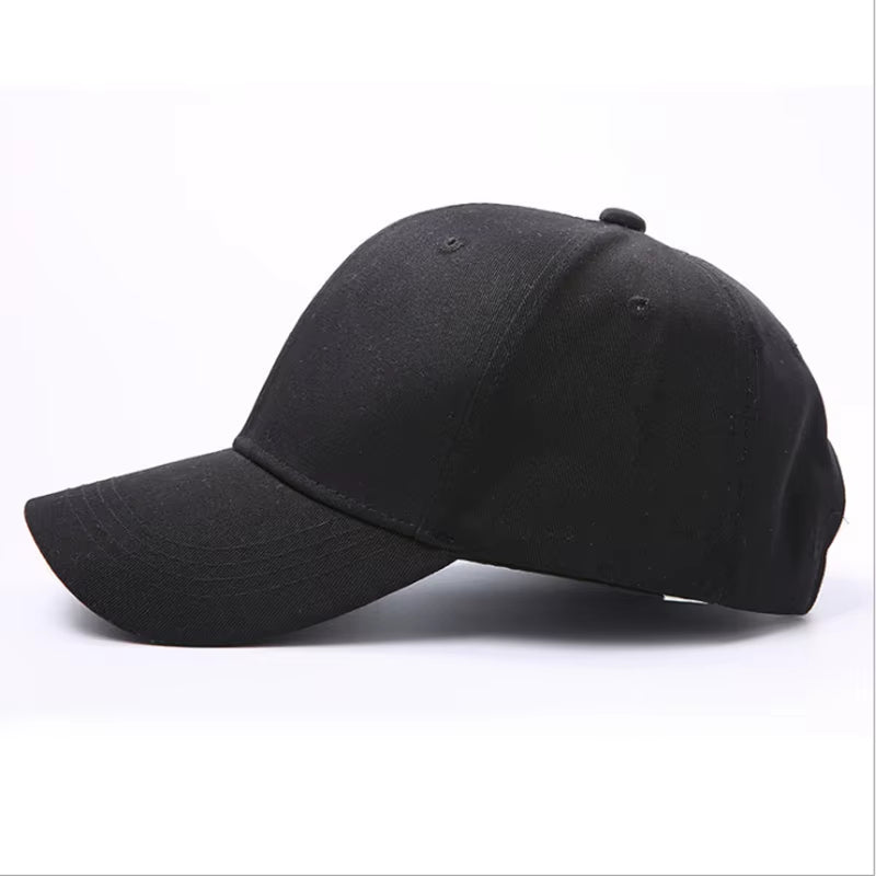New Custom Logo Embroidery for Unisex Adjustable Baseball Cap Women Casual Solid Color Hip Hop Dad Caps Snapback Dad Adult Hat
